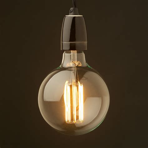 simple 8 light edison bulb black led multi light pendant